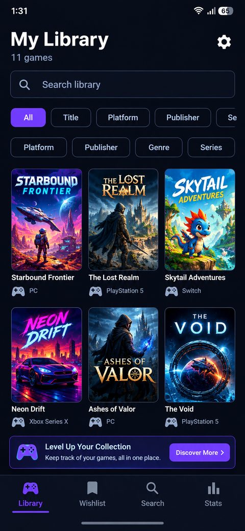 Game Wall screenshot 1 — library